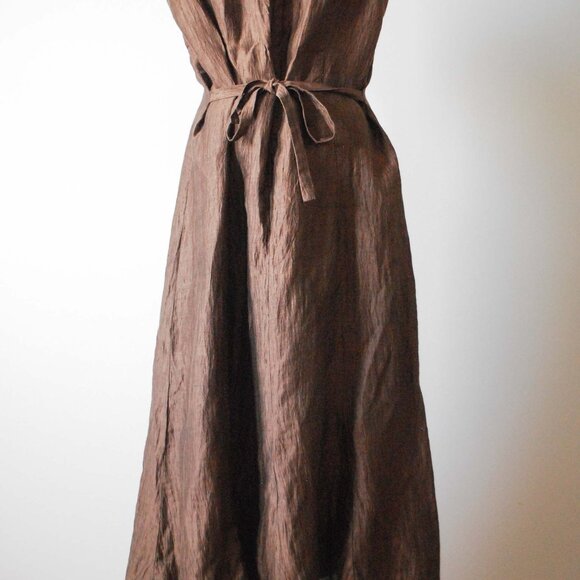 Taifun Earthy Brown Midi Dress - Picture 4 of 7